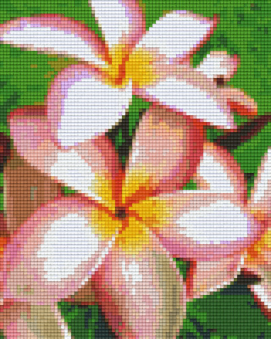 Frangipain Four [4] Baseplate PixelHobby Mini-mosaic Art Kits image 0